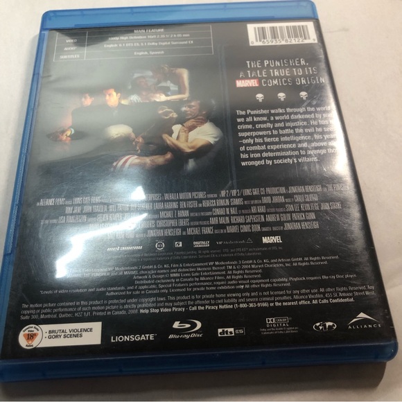 The Punisher Blu-Ray John Travolta 2004 - Picture 4 of 4